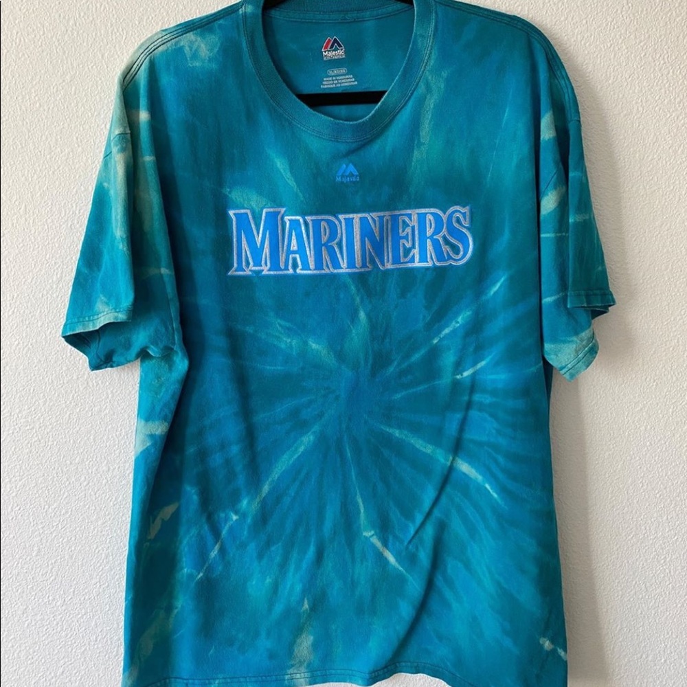 Custom Tie-Dye Seattle Mariners Tee “Big Maple #55